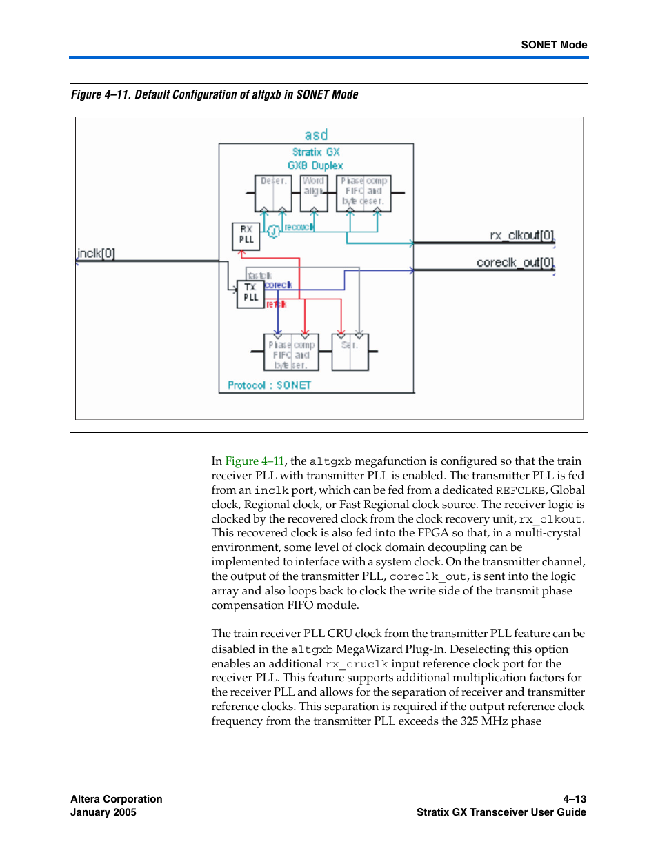 Figure 4–11 | Altera Stratix GX Transceiver User Manual | Page 95 / 318