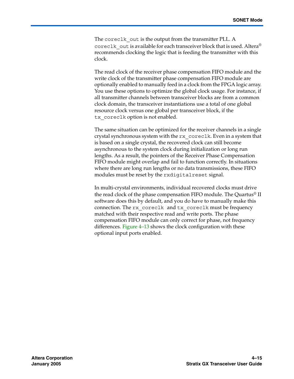 Altera Stratix GX Transceiver User Manual | Page 97 / 318