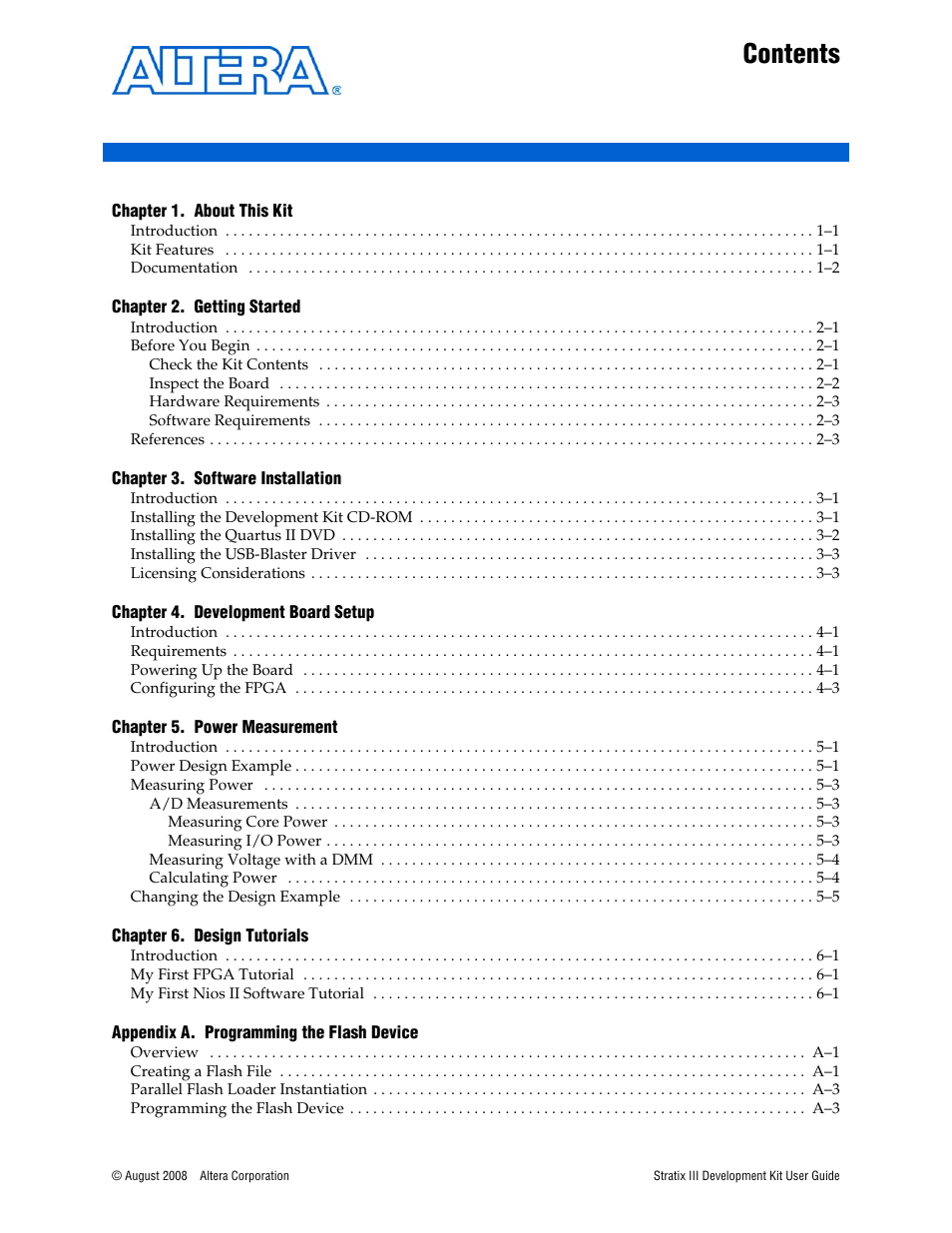 Altera Stratix III User Manual | Page 3 / 34