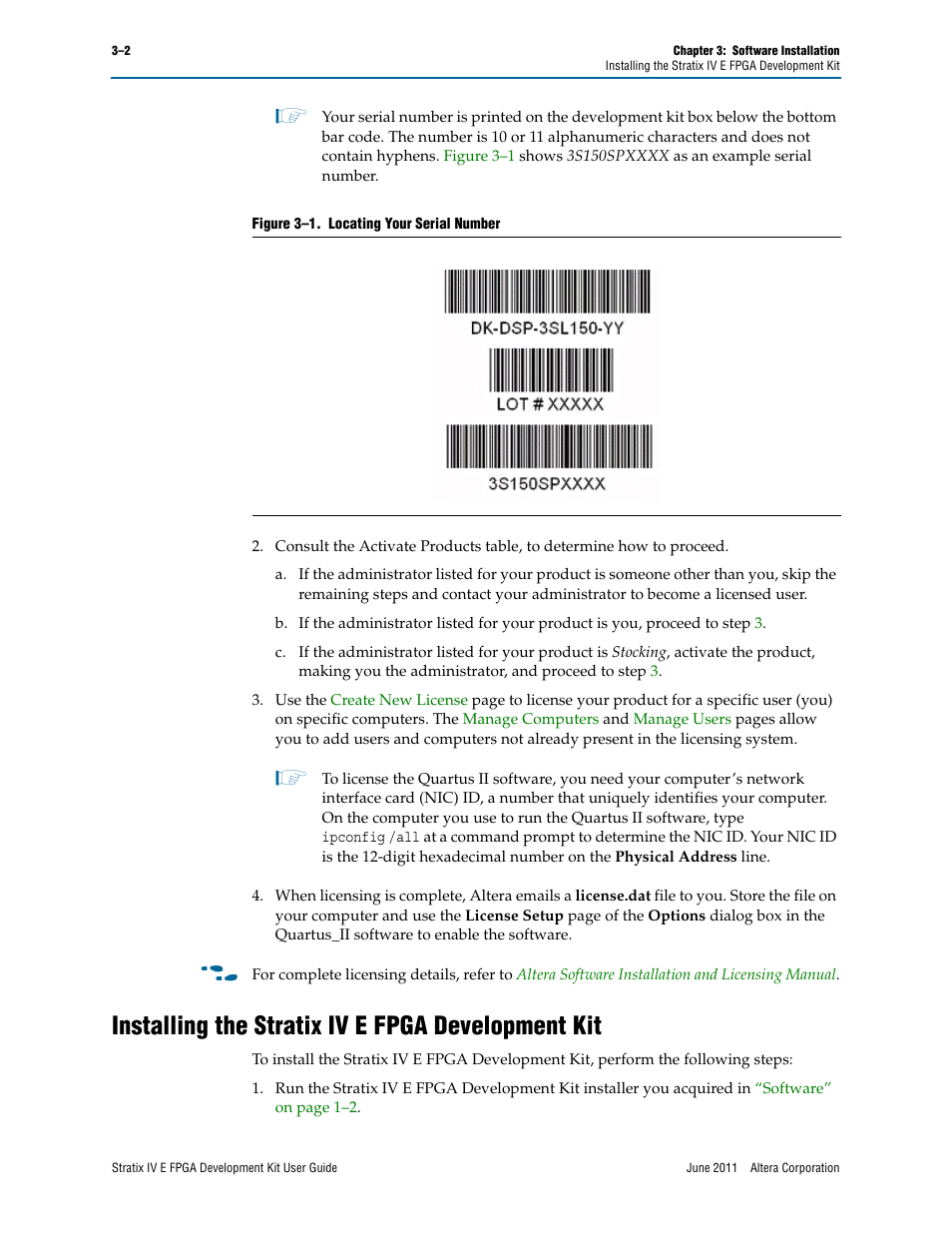 Installing the stratix iv e fpga development kit | Altera Stratix IV E FPGA User Manual | Page 14 / 58