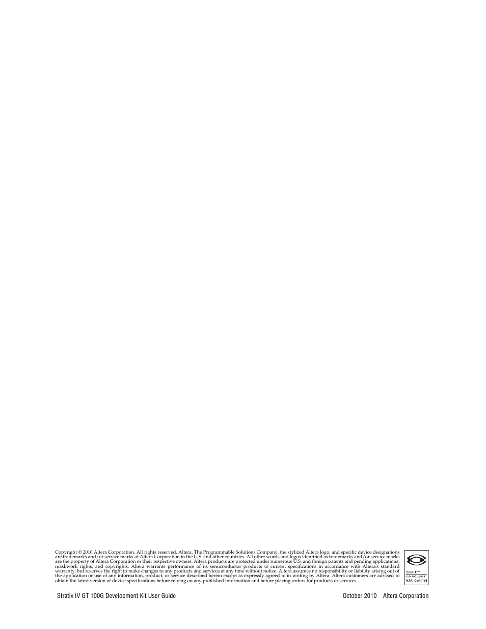 Altera Stratix IV GT 100G User Manual | Page 2 / 64