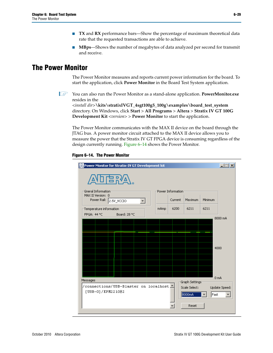 The power monitor, The power monitor –29 | Altera Stratix IV GT 100G User Manual | Page 51 / 64