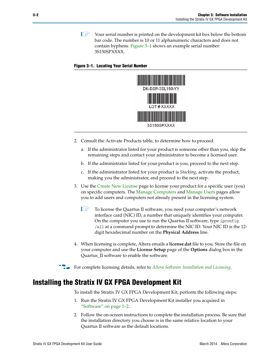Installing the stratix iv gx fpga development kit | Altera Stratix IV GX FPGA User Manual | Page 14 / 58