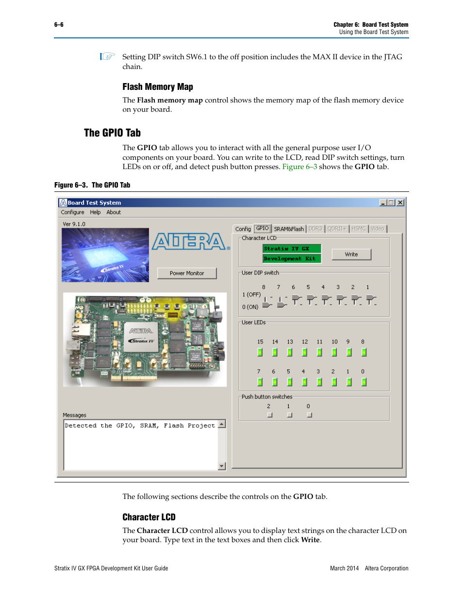 The gpio tab | Altera Stratix IV GX FPGA User Manual | Page 30 / 58