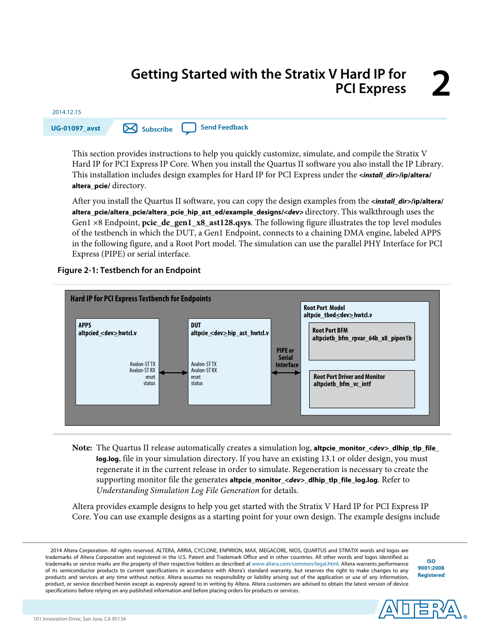 Altera Stratix V Avalon-ST User Manual | Page 15 / 293