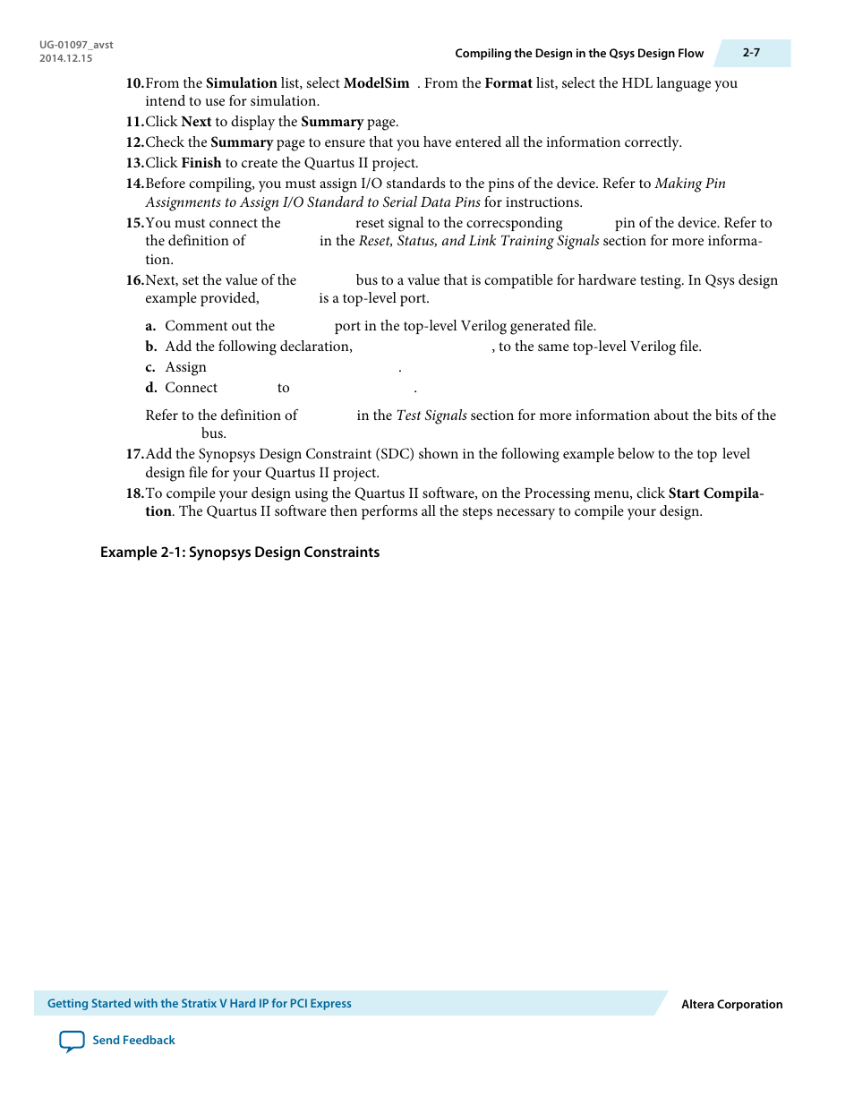 Altera Stratix V Avalon-ST User Manual | Page 21 / 293