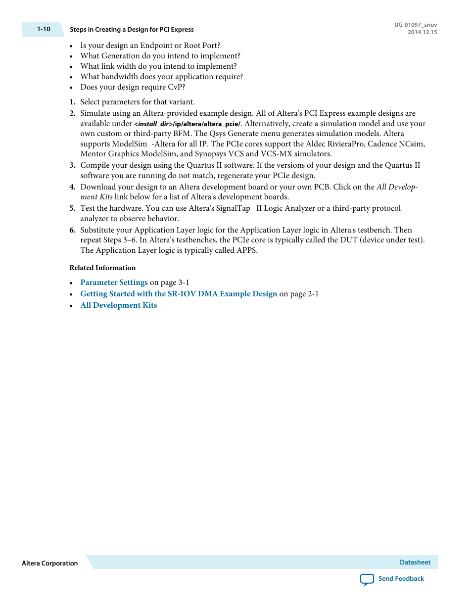 Altera Stratix V Avalon-ST User Manual | Page 11 / 158