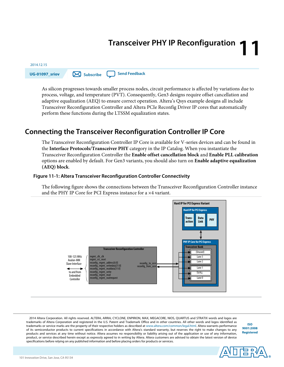 Transceiver phy ip reconfiguration | Altera Stratix V Avalon-ST User Manual | Page 139 / 158