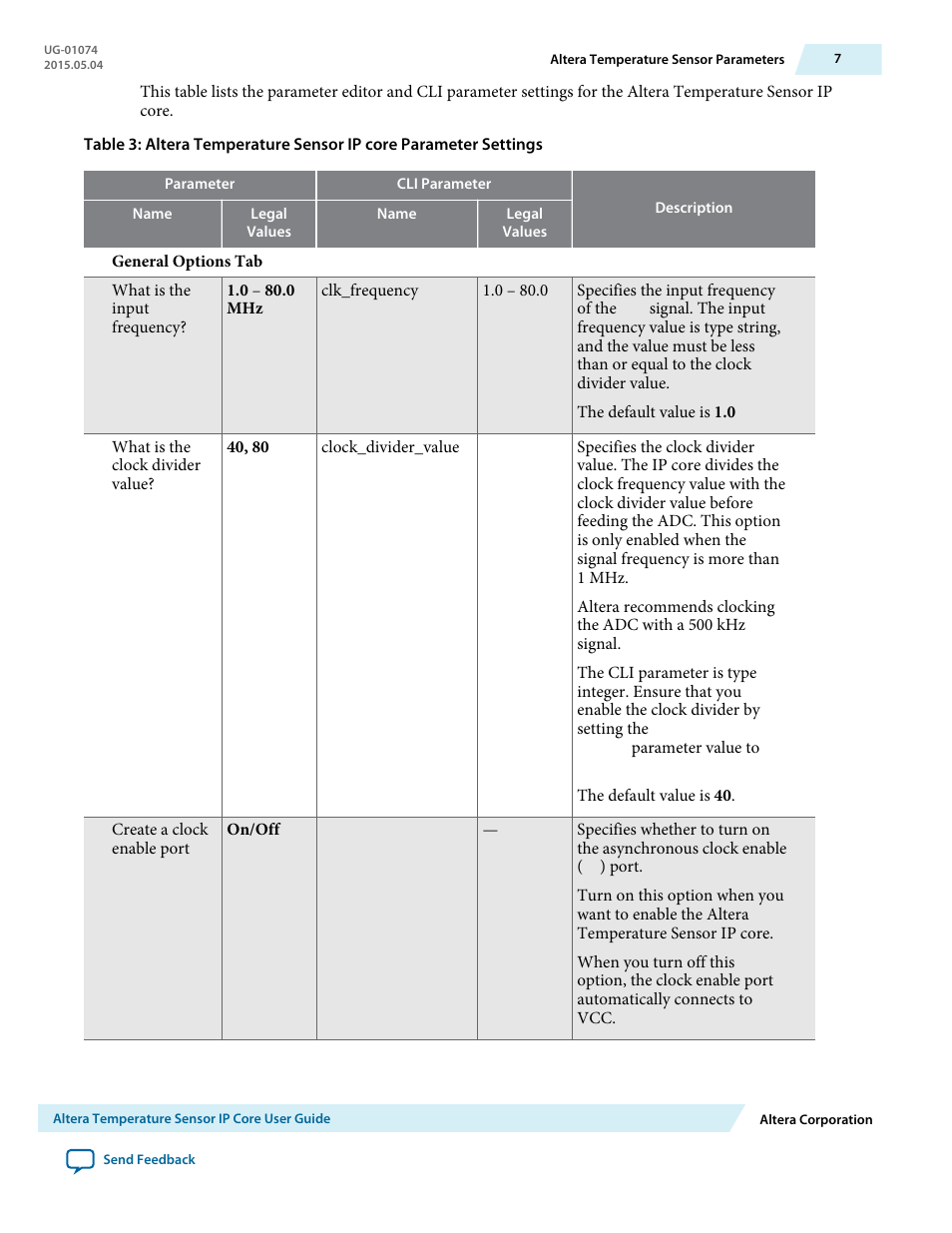 Altera Temperature Sensor User Manual | Page 7 / 11