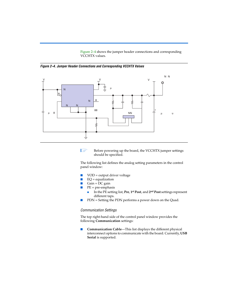 Communication settings, Communication settings -13 | Altera Transceiver SI User Manual | Page 21 / 38