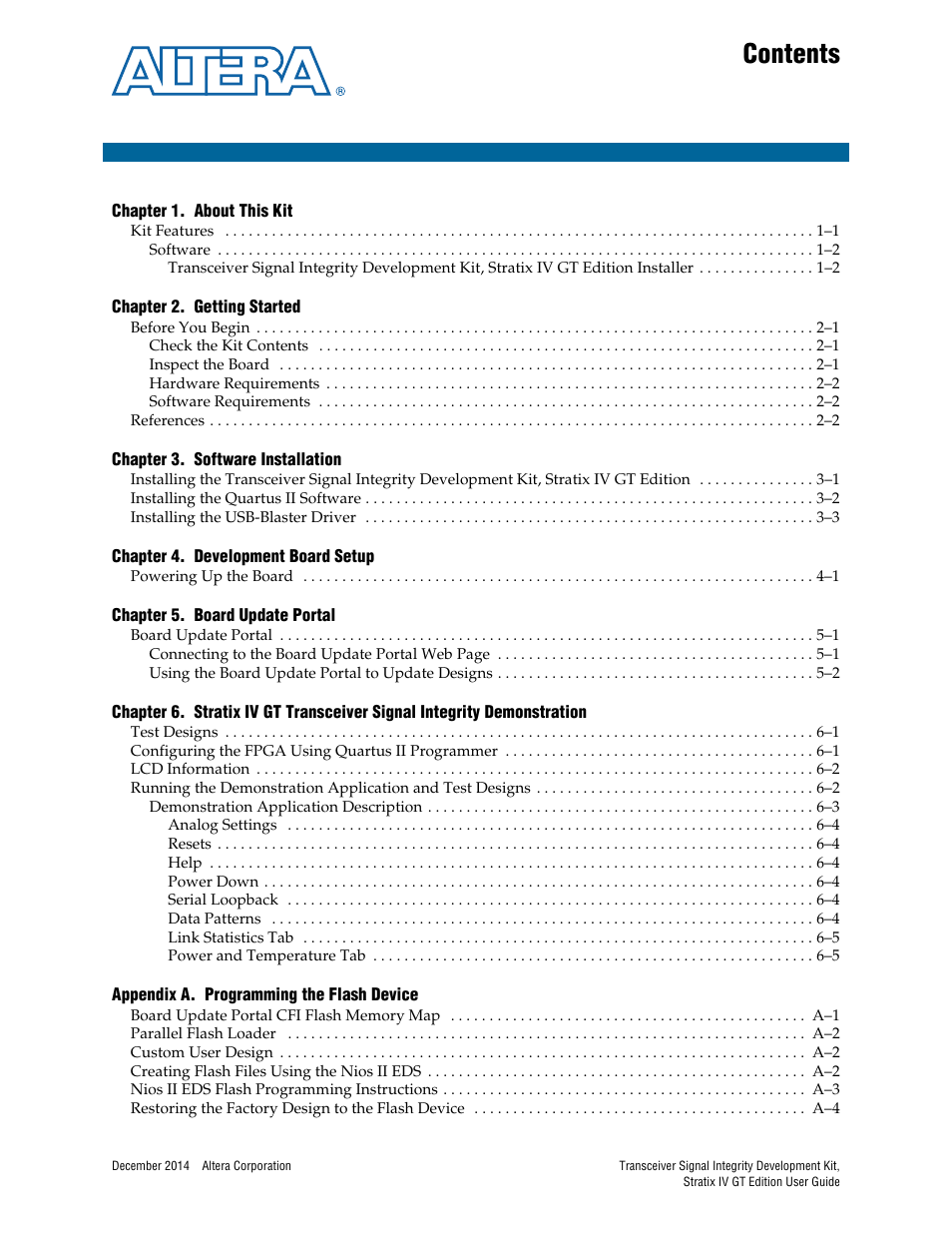 Altera Transceiver Signal Integrity User Manual | Page 3 / 30