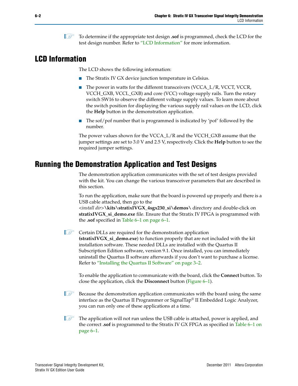 Lcd information | Altera Transceiver Signal Integrity User Manual | Page 20 / 34