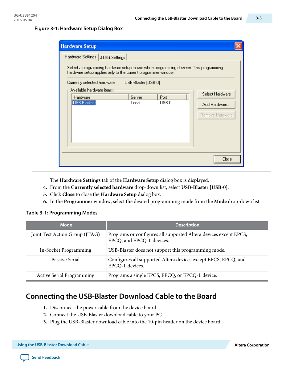 Altera USB Blaster User Manual | Page 13 / 16