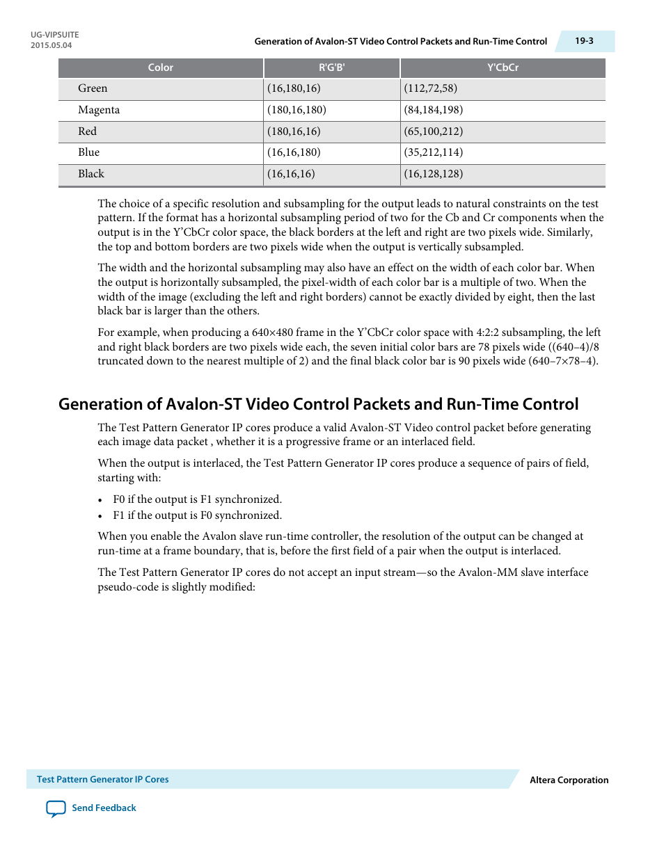 Altera Video and Image Processing Suite User Manual | Page 245 / 310