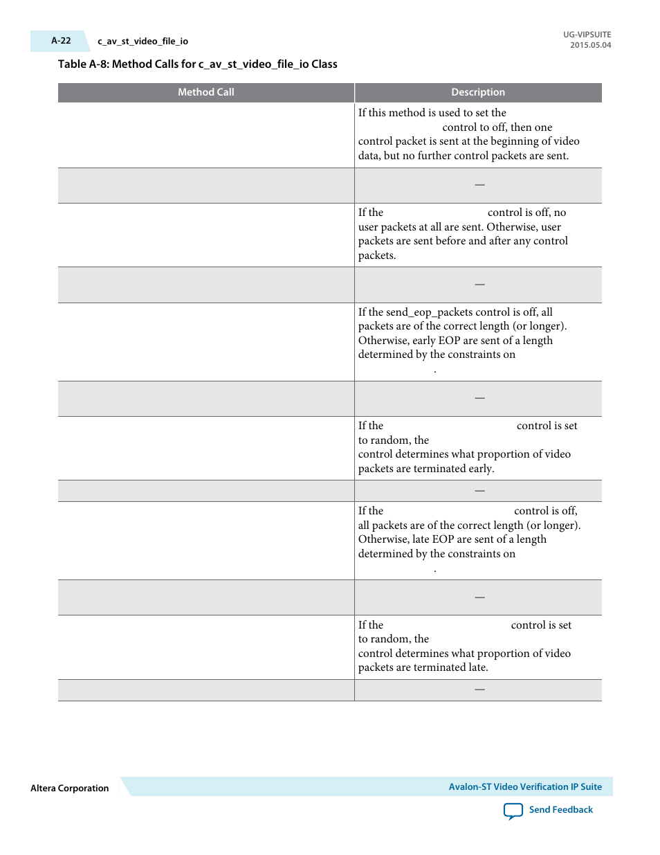 Altera Video and Image Processing Suite User Manual | Page 290 / 310