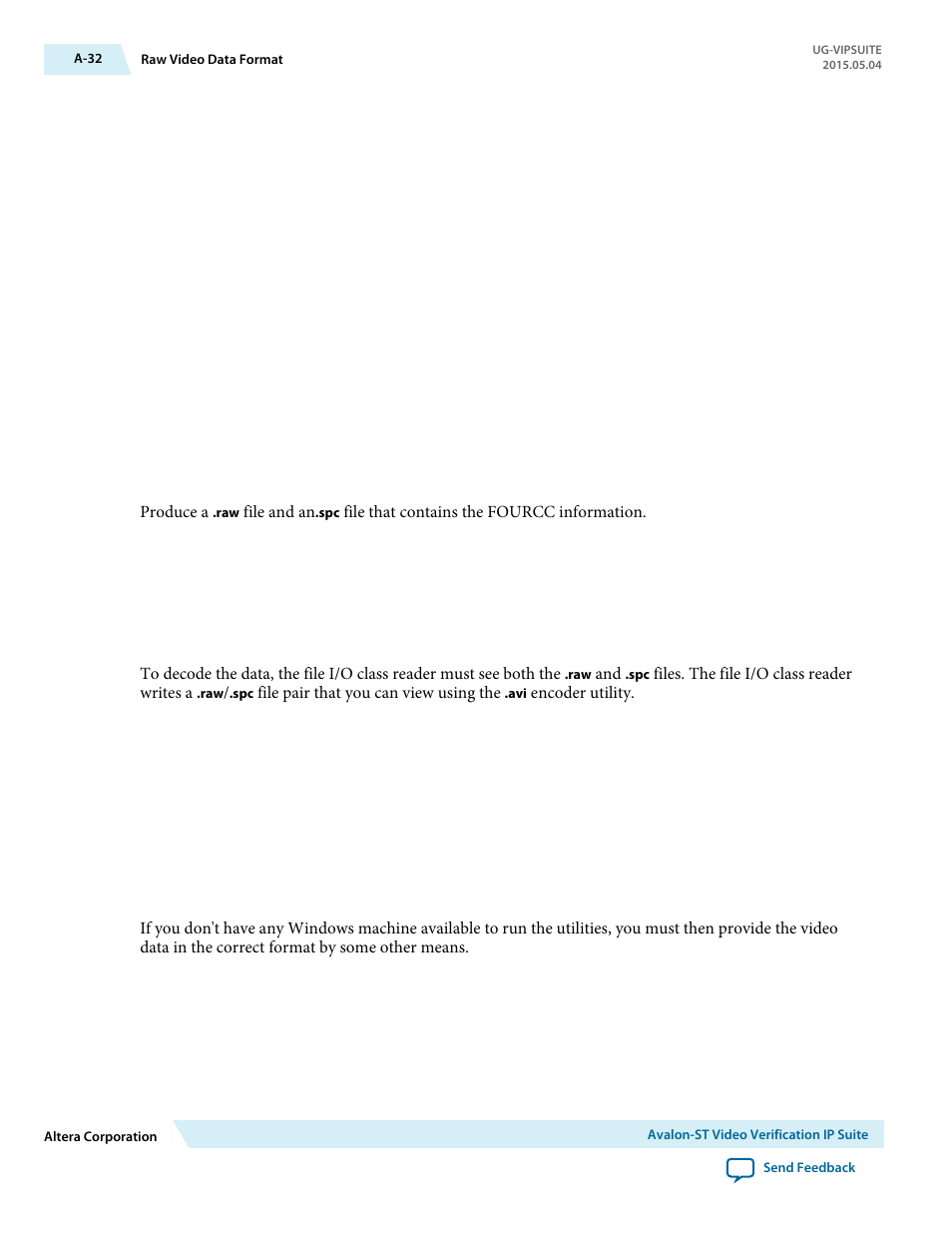 Altera Video and Image Processing Suite User Manual | Page 300 / 310