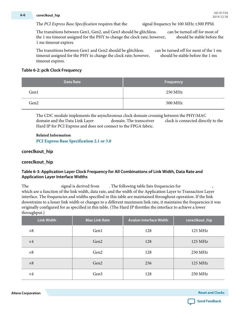 Coreclkout_hip | Altera V-Series Avalon-MM DMA User Manual | Page 105 / 142
