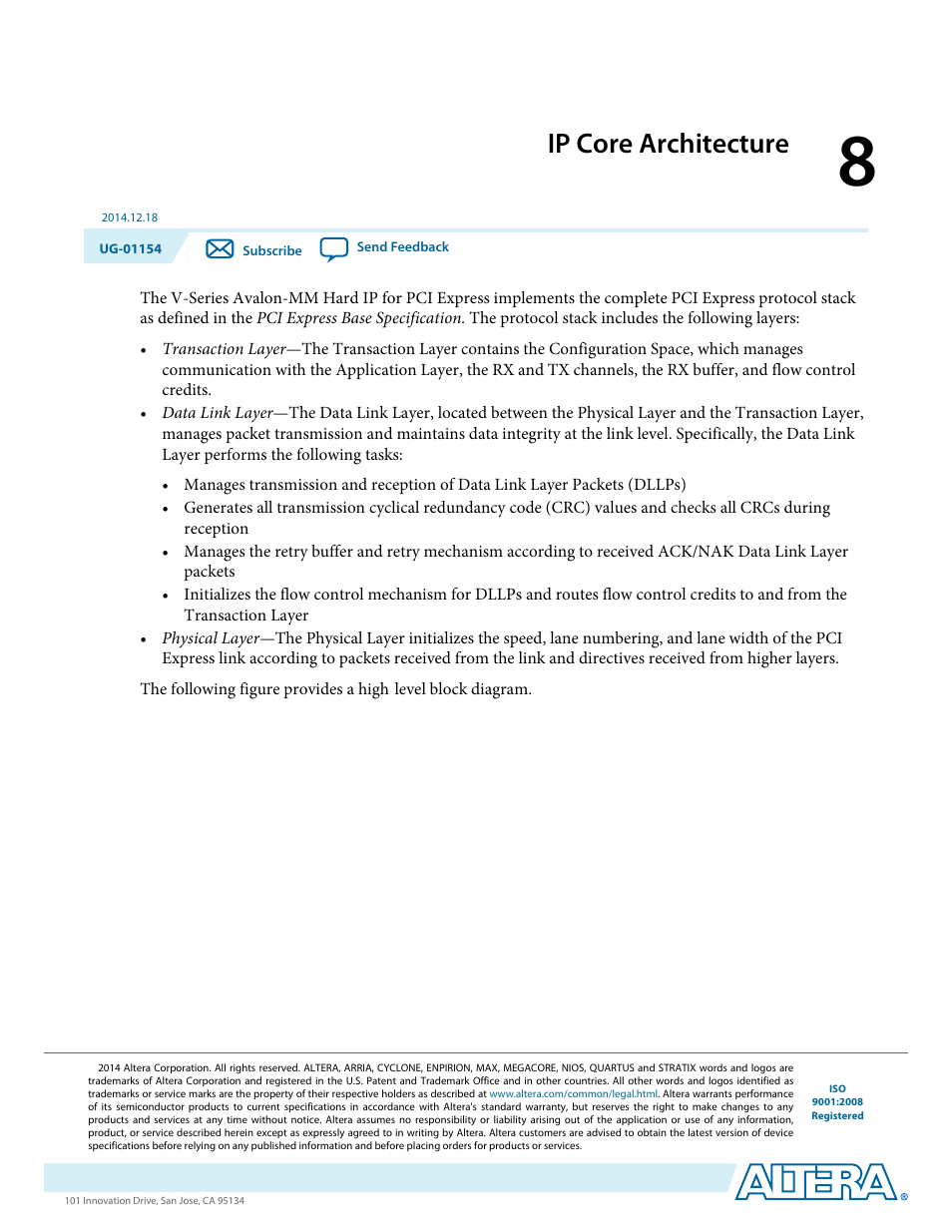 Ip core architecture | Altera V-Series Avalon-MM DMA User Manual | Page 114 / 142