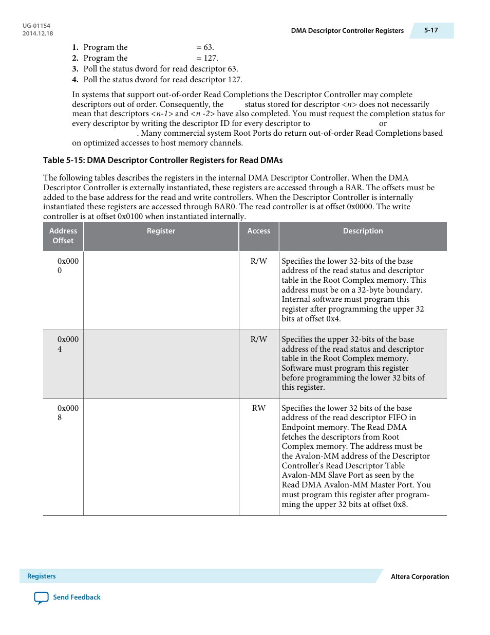 Altera V-Series Avalon-MM DMA User Manual | Page 86 / 142