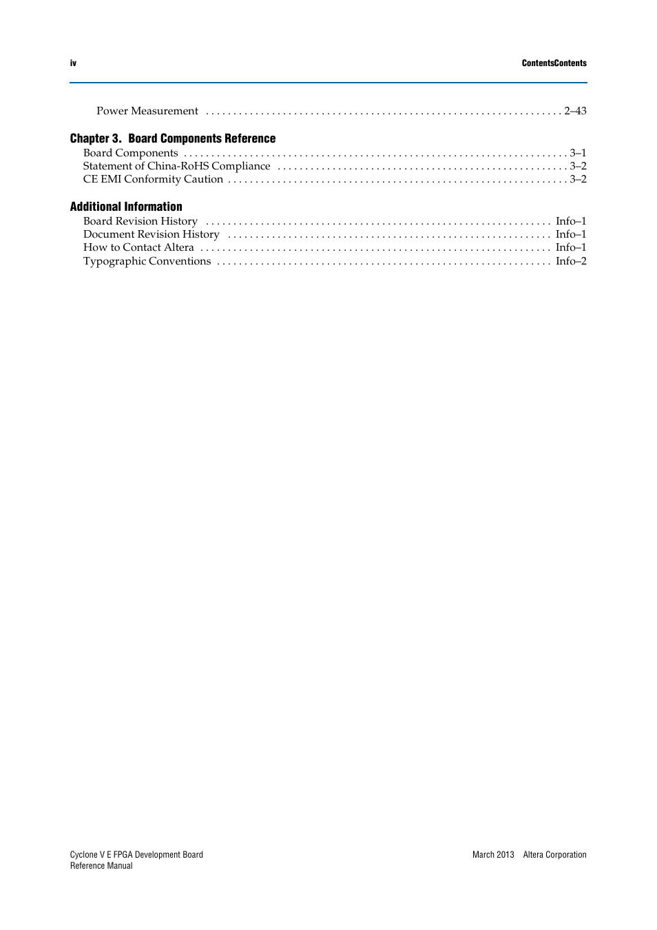 Altera Cyclone V E FPGA Development Board User Manual | Page 4 / 56