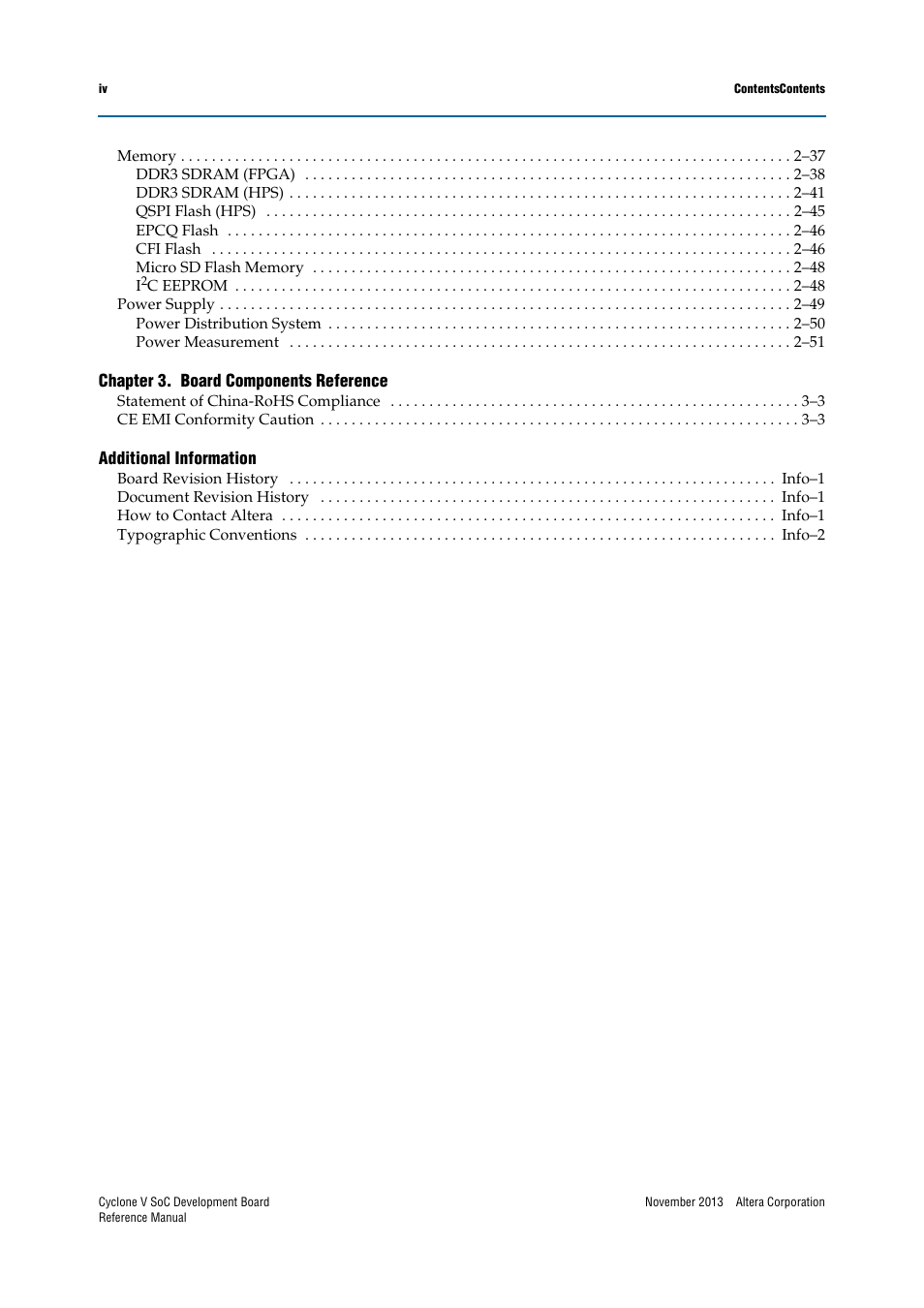 Altera Cyclone V SoC Development Board User Manual | Page 4 / 68