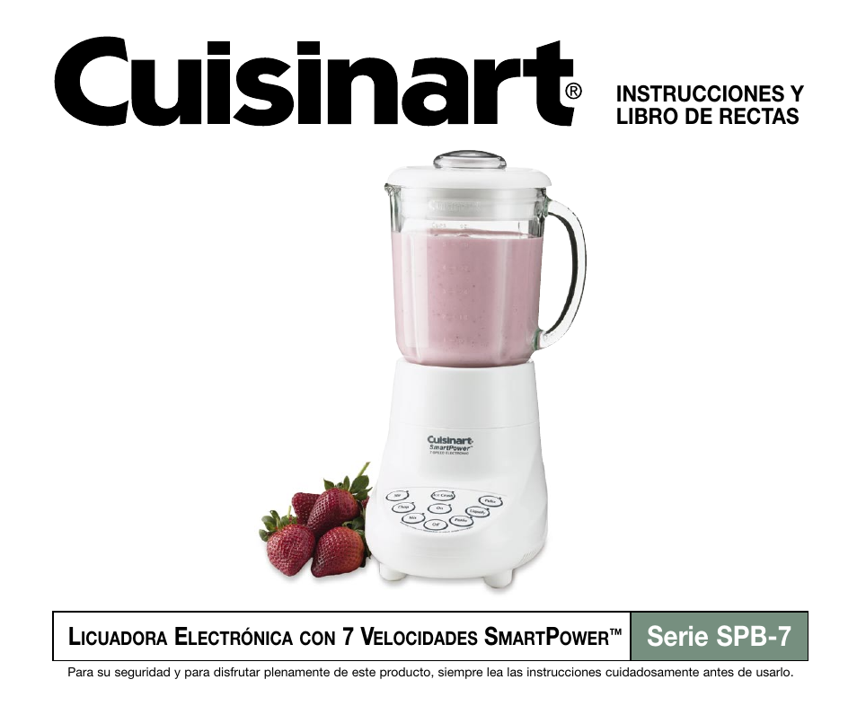 Serie spb-7 | Cuisinart SPB-7 Series User Manual | Page 21 / 41