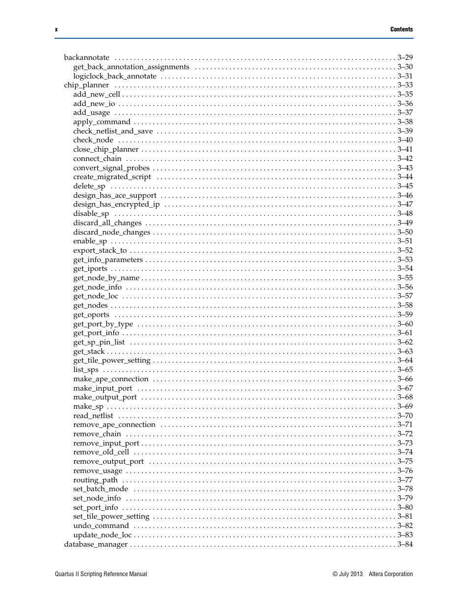 Altera Quartus II Scripting User Manual | Page 10 / 634