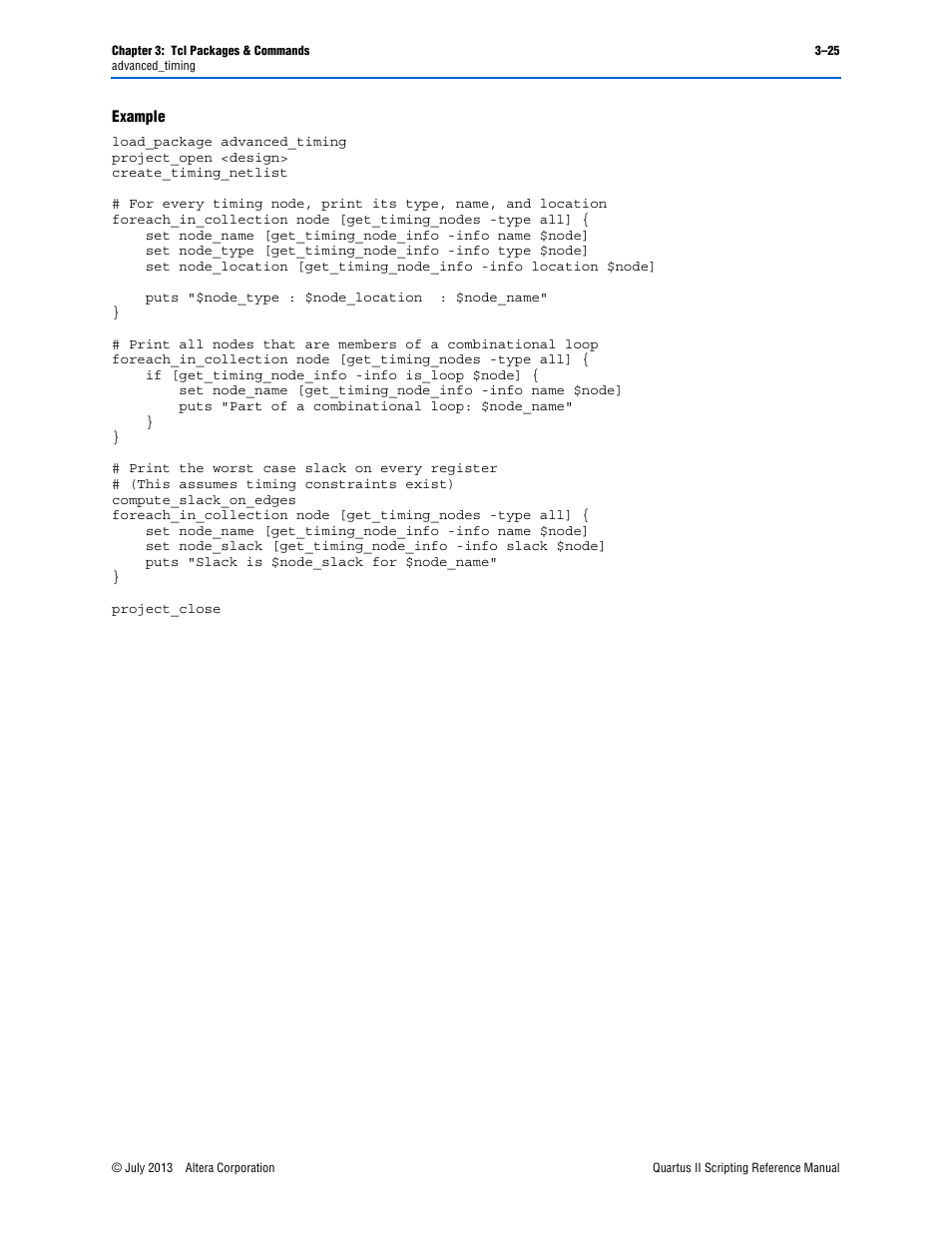 Example | Altera Quartus II Scripting User Manual | Page 155 / 634