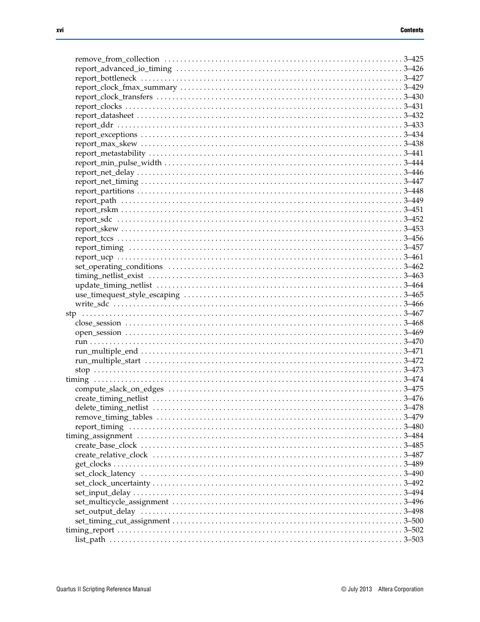 Altera Quartus II Scripting User Manual | Page 16 / 634