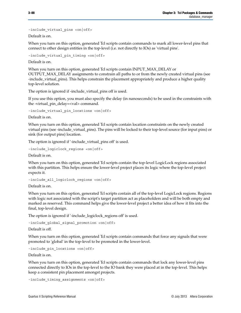 Altera Quartus II Scripting User Manual | Page 218 / 634