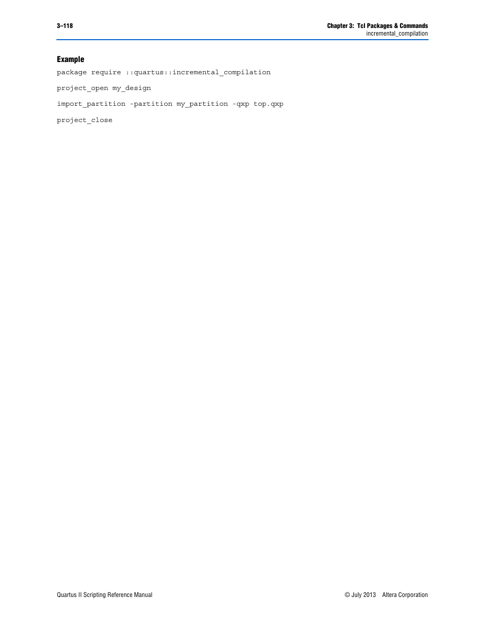 Example | Altera Quartus II Scripting User Manual | Page 248 / 634