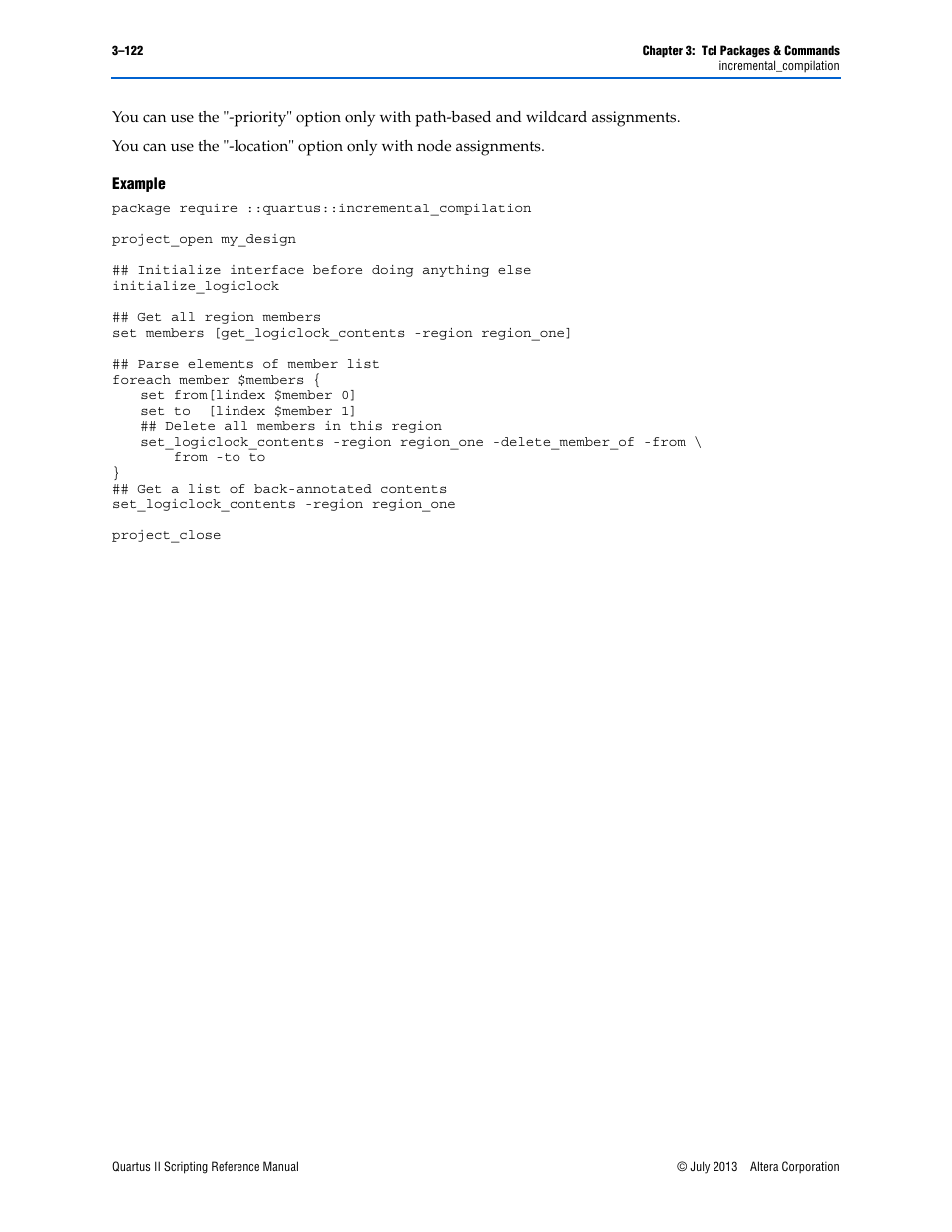 Example | Altera Quartus II Scripting User Manual | Page 252 / 634