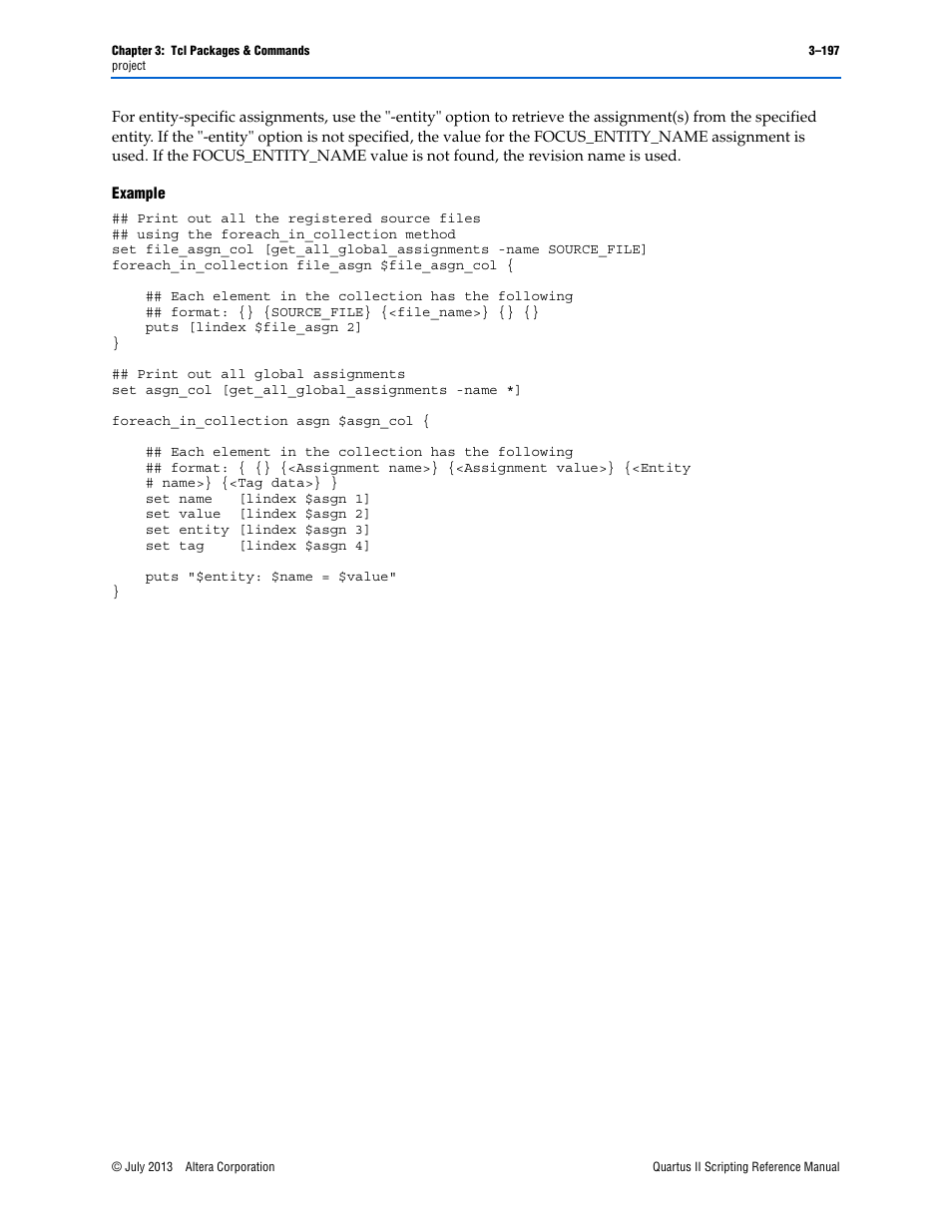 Example | Altera Quartus II Scripting User Manual | Page 327 / 634
