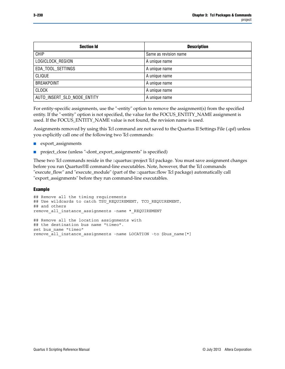 Example | Altera Quartus II Scripting User Manual | Page 360 / 634