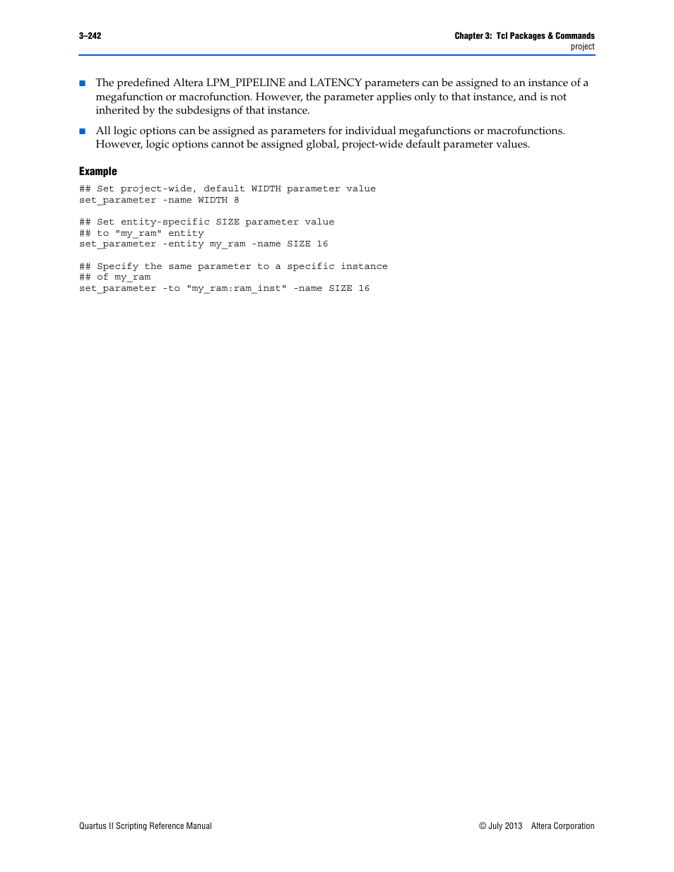 Example | Altera Quartus II Scripting User Manual | Page 372 / 634