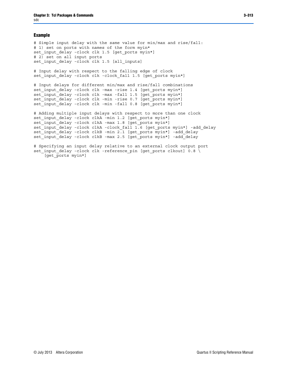 Example | Altera Quartus II Scripting User Manual | Page 443 / 634