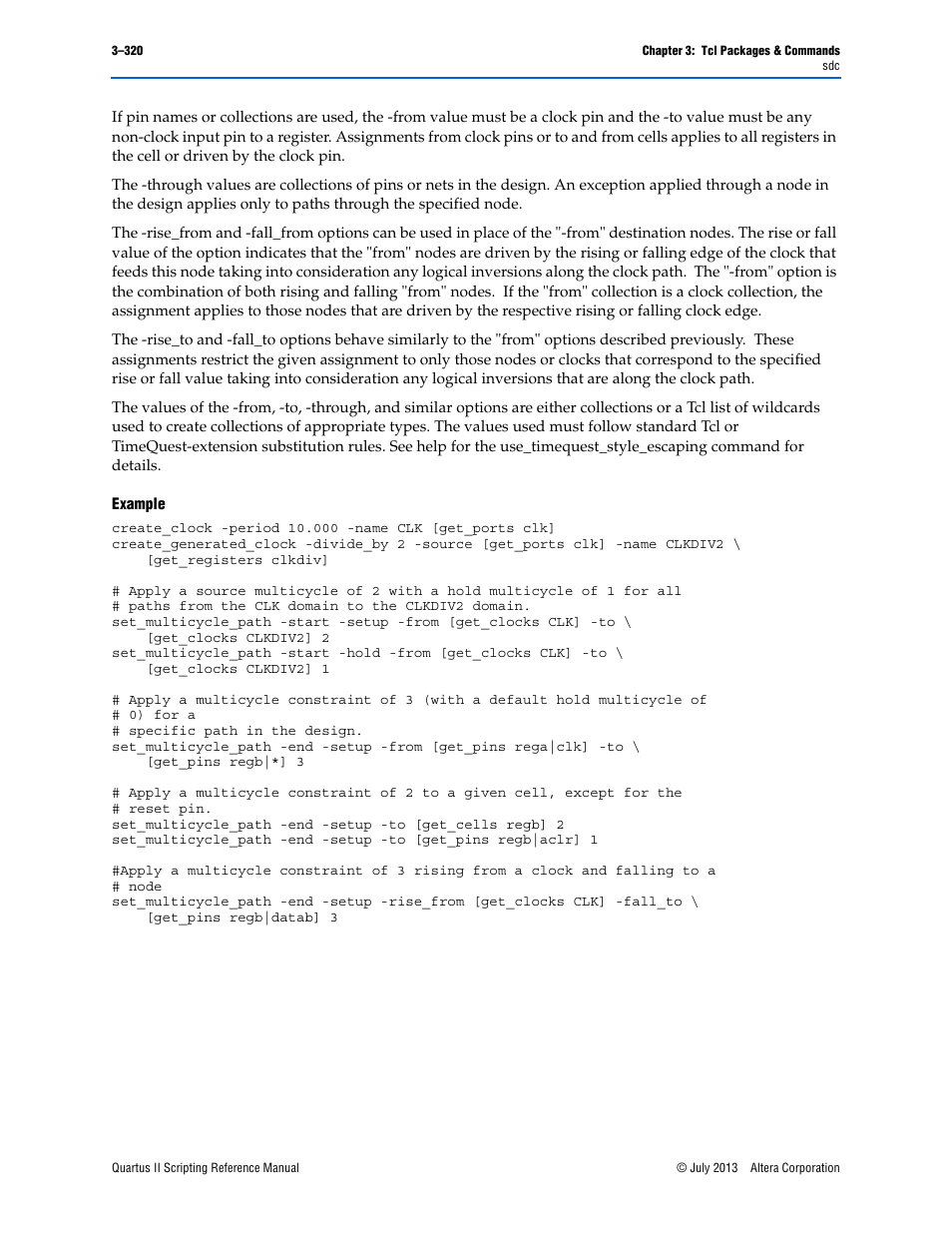 Example | Altera Quartus II Scripting User Manual | Page 450 / 634