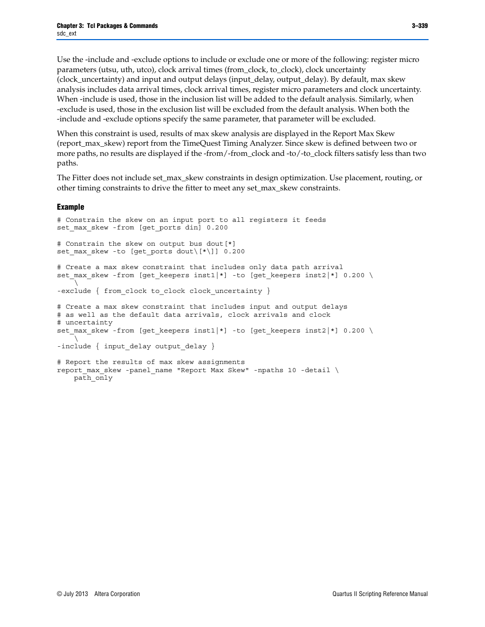 Example | Altera Quartus II Scripting User Manual | Page 469 / 634