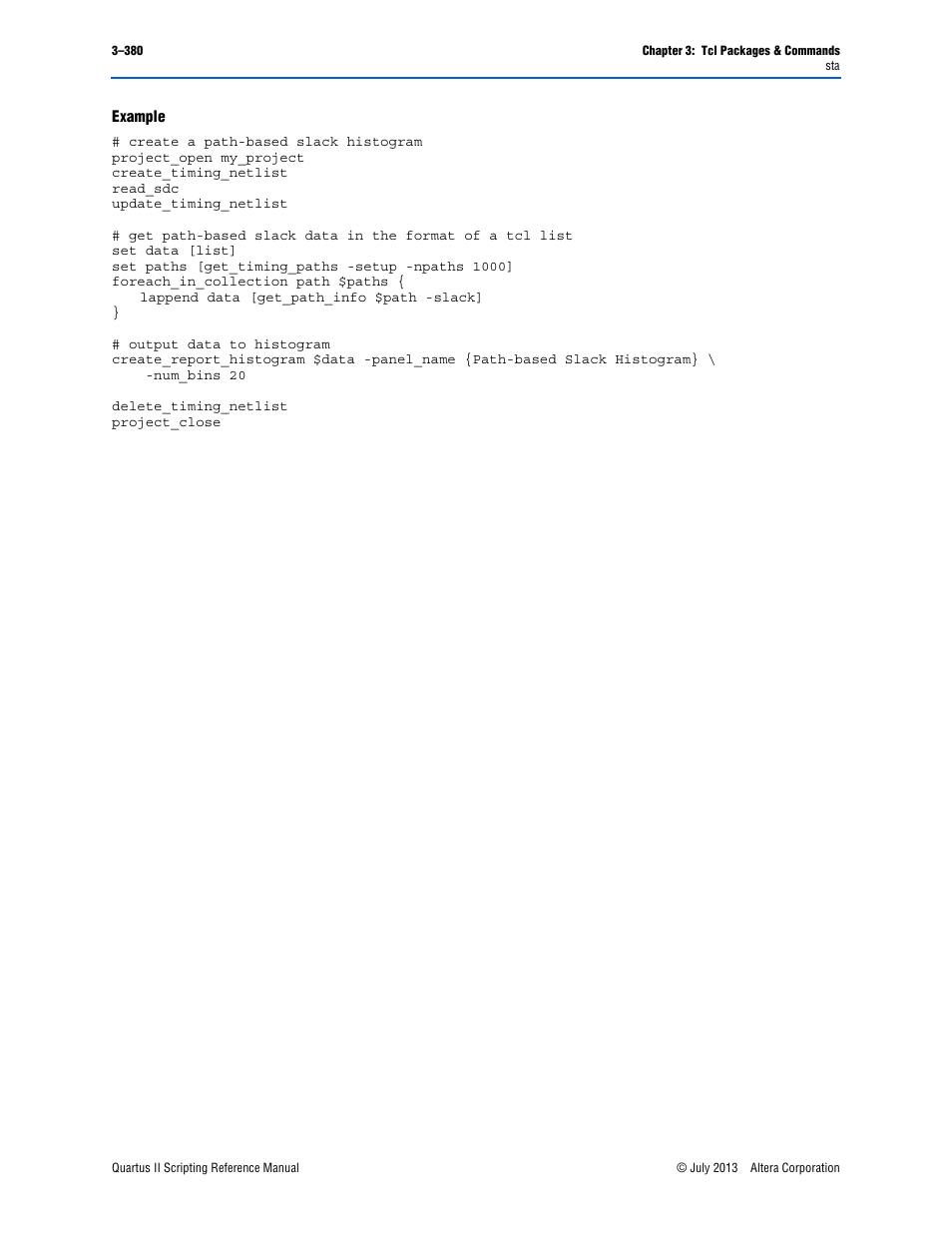 Example | Altera Quartus II Scripting User Manual | Page 510 / 634