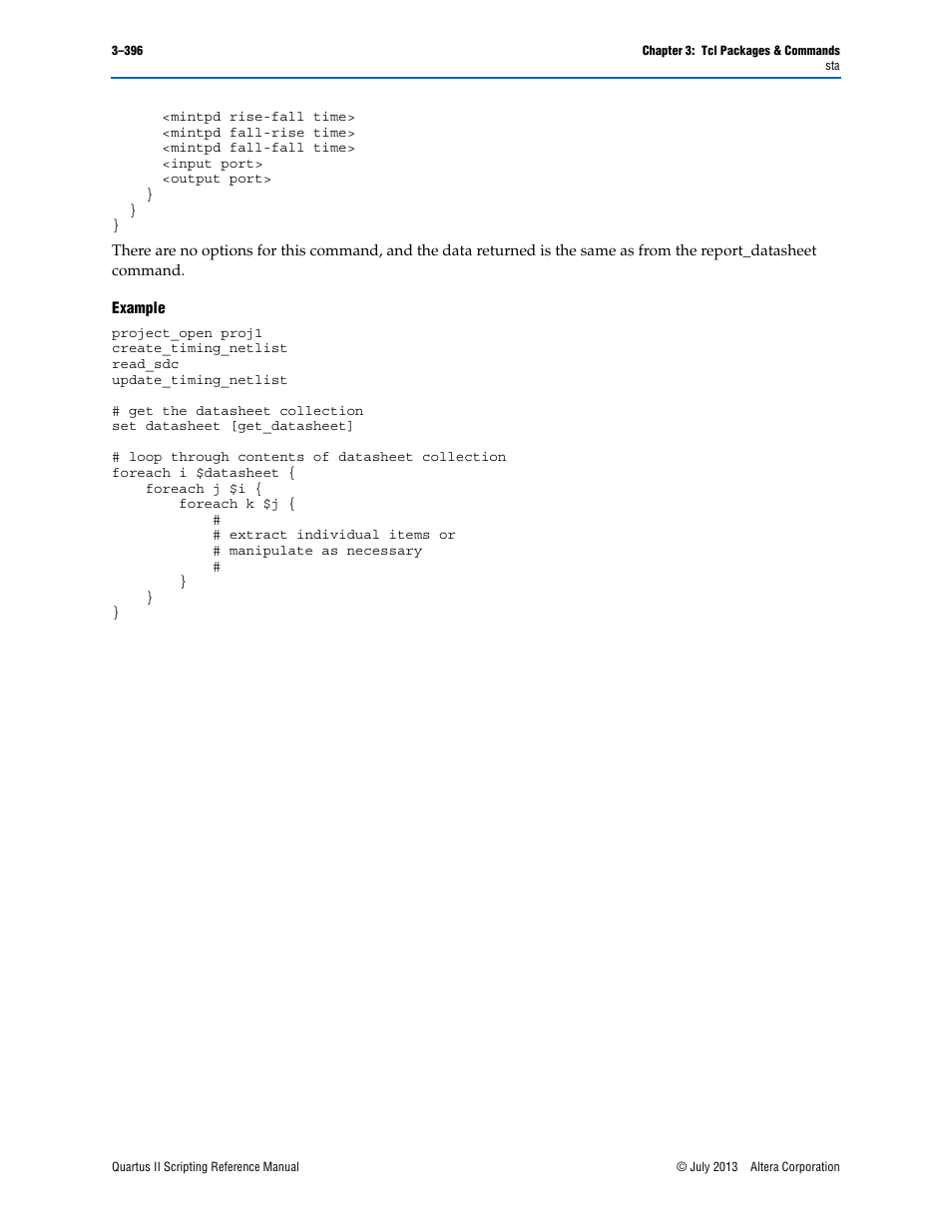 Example | Altera Quartus II Scripting User Manual | Page 526 / 634