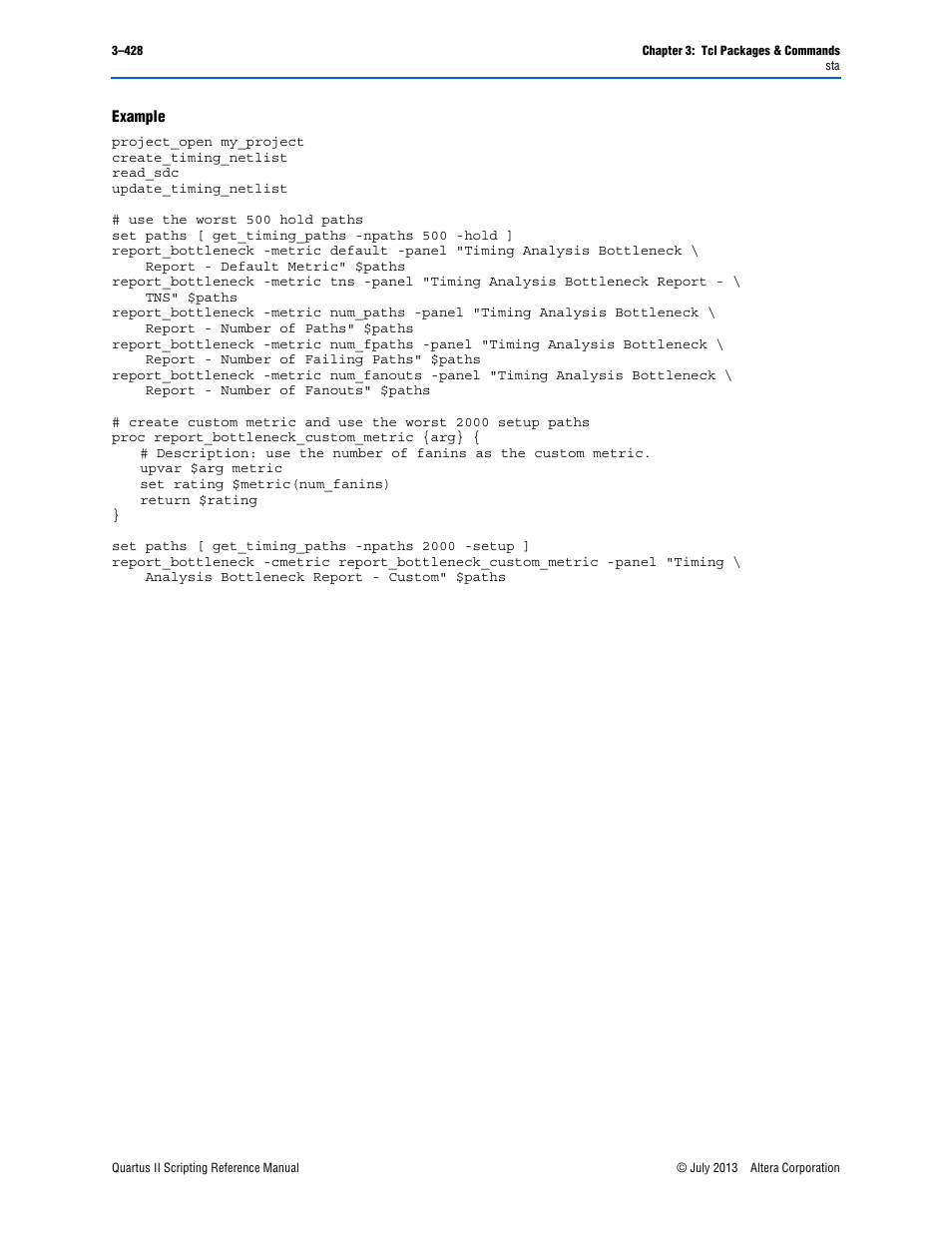 Example | Altera Quartus II Scripting User Manual | Page 558 / 634