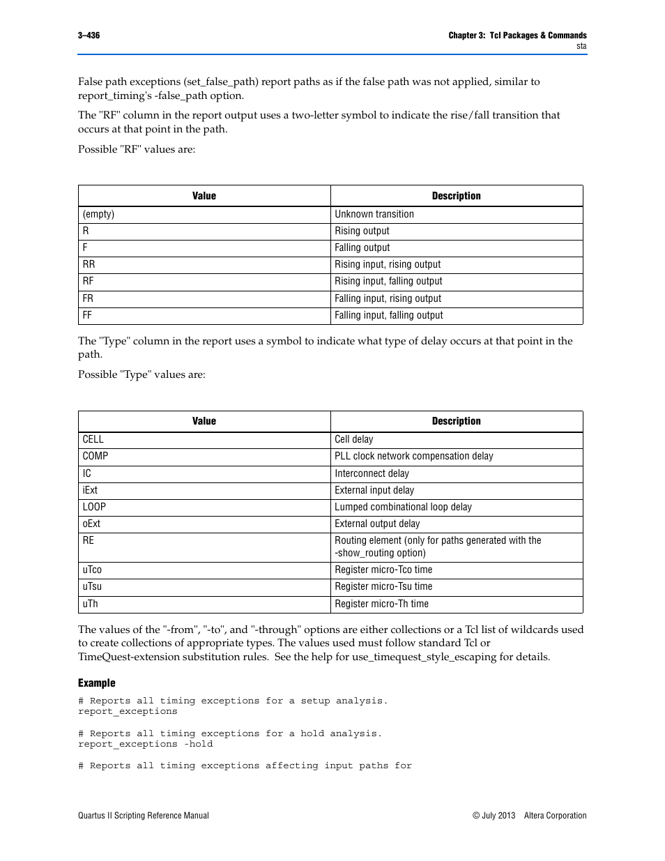 Example | Altera Quartus II Scripting User Manual | Page 566 / 634