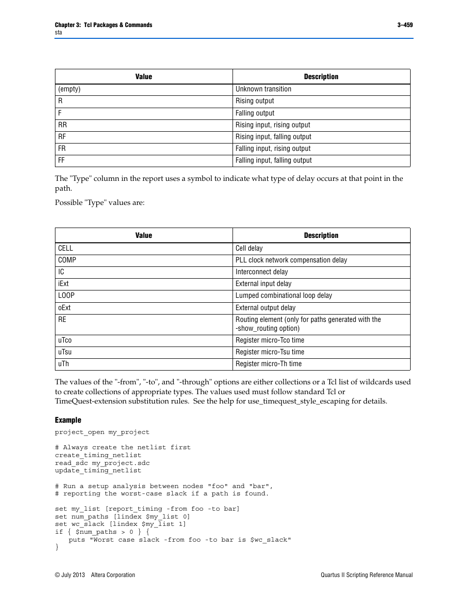 Example | Altera Quartus II Scripting User Manual | Page 589 / 634