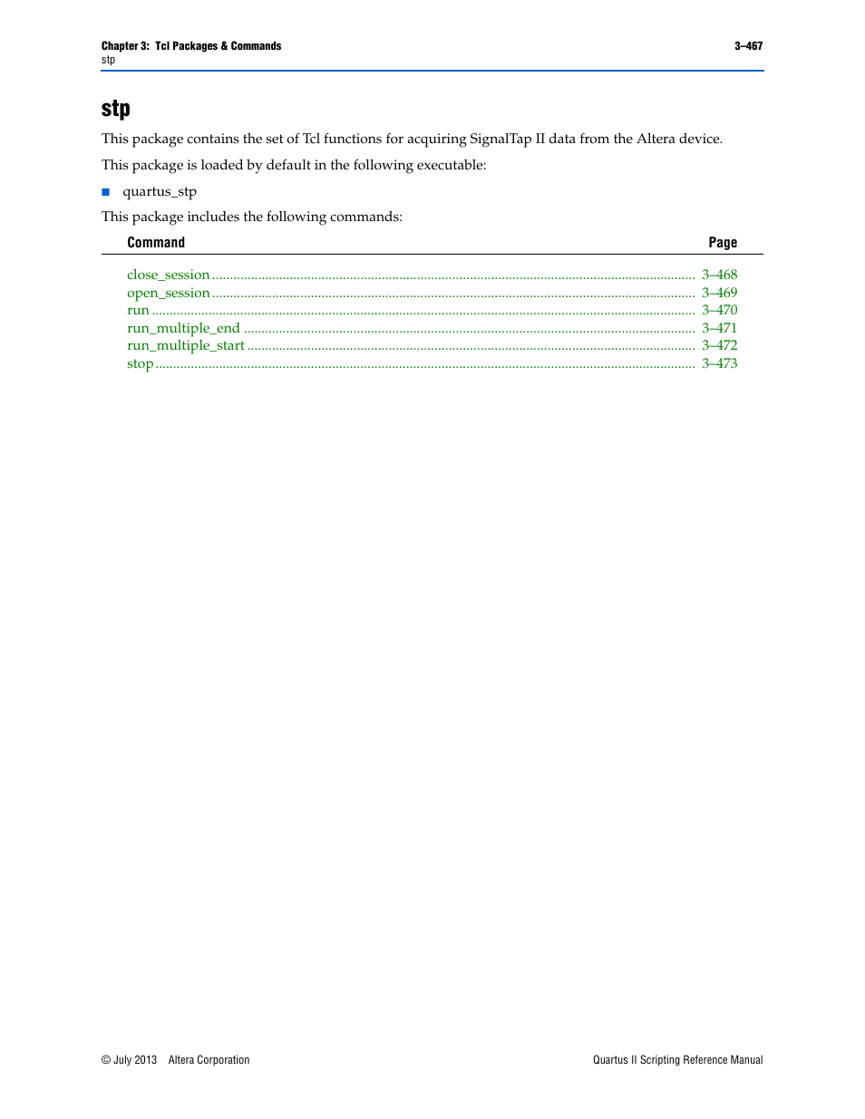 Stp –467 | Altera Quartus II Scripting User Manual | Page 597 / 634