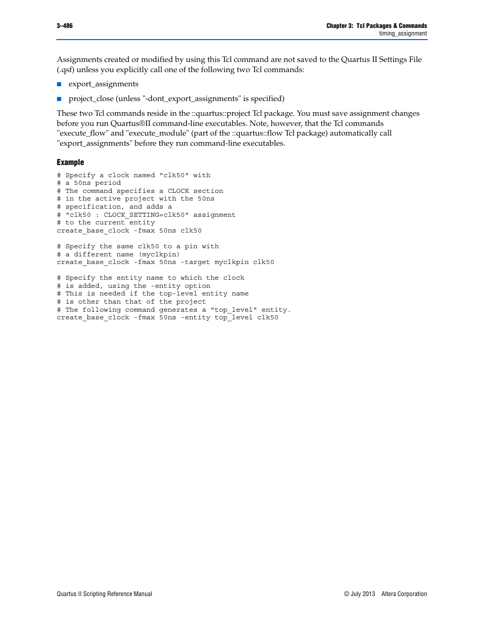 Example | Altera Quartus II Scripting User Manual | Page 616 / 634