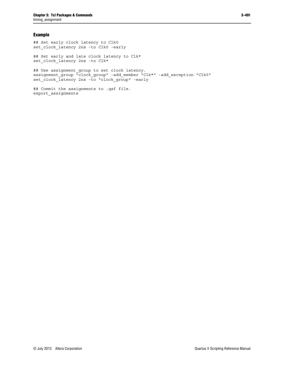 Example | Altera Quartus II Scripting User Manual | Page 621 / 634