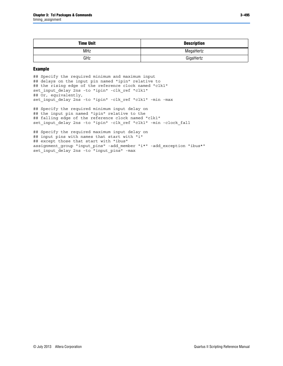 Example | Altera Quartus II Scripting User Manual | Page 625 / 634
