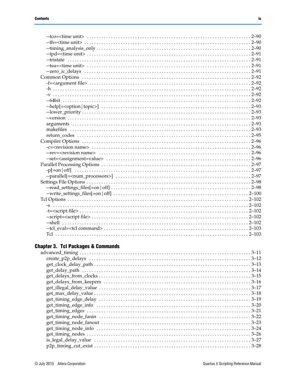 Altera Quartus II Scripting User Manual | Page 9 / 634