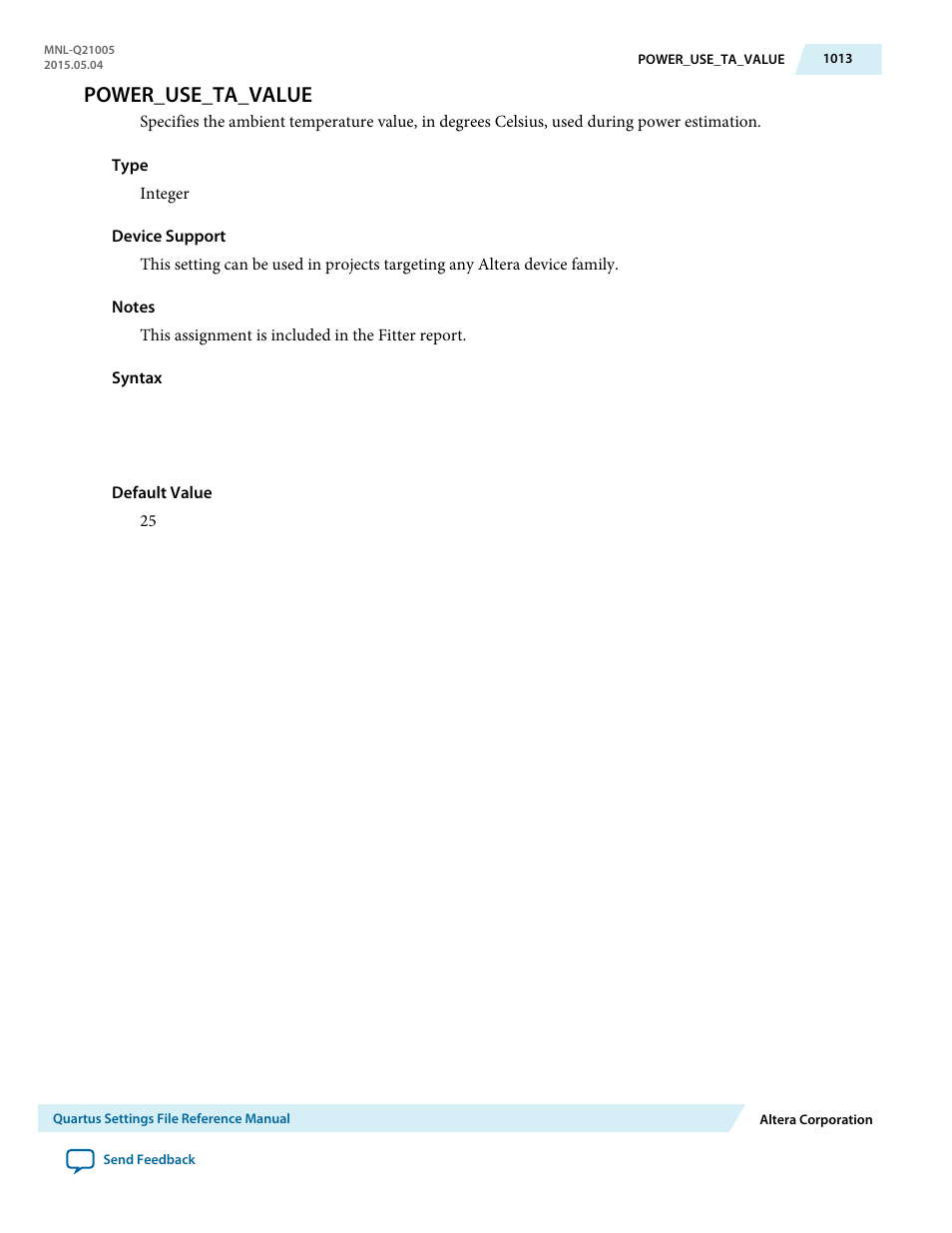 Power_use_ta_value | Altera Quartus II Settings File User Manual | Page 1013 / 1344