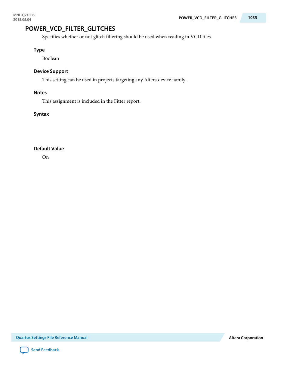 Power_vcd_filter_glitches | Altera Quartus II Settings File User Manual | Page 1035 / 1344
